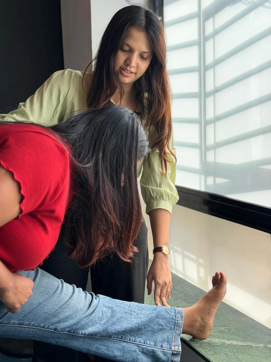 Hands-on lower limb treatment